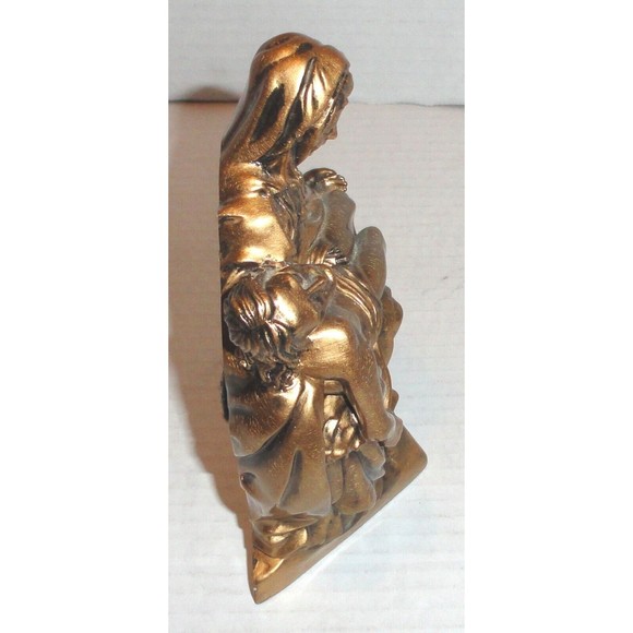 Life Symbols "Pieta" Mary Holding Jesus 6.25" Tall Hand-Painted Statue (1999) - Picture 5 of 6
